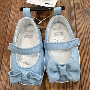 Carter's Light Blue Dress Shoes with Bow